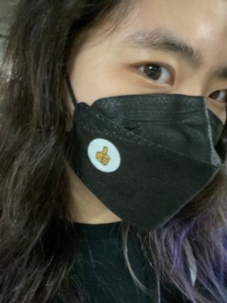 르무통 스피치 버블 아로마 마스크 패치 — 4점을 준 리뷰어가 2021년 4월 올린 사용 사진