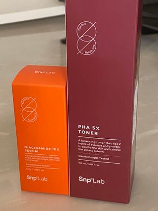 SNP LAB PHA  5 토너 150ml + 나이아신아마이드 10 세럼 32ml 세트 — 4점을 준 리뷰어가 2021년 9월 올린 사용 사진