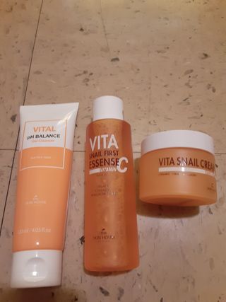 Vita Snail Trio Set [First Essence, Cream, Gel Cleanser] — 4점을 준 리뷰어가 2021년 9월 올린 사용 사진