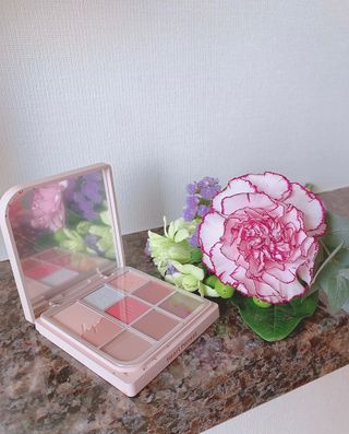 하트퍼센트 Heart Percent Dote on Mood Eye Palette CHERRY-LIKE FACETS — 5점을 준 리뷰어가 2021년 11월 올린 사용 사진