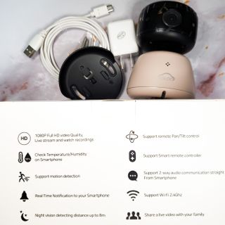 온습도 모니터와 스마트 리모컨이 탑재된 EGLOO cam S4 1080P Wi-Fi 스마트 카메라 — 5점을 준 리뷰어가 2021년 9월 올린 사용 사진