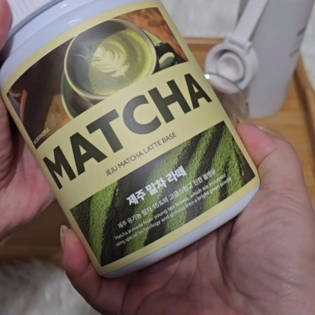 USA_ [neurangpul] JEJU MATCHA LATTE  400g 리뷰 사진