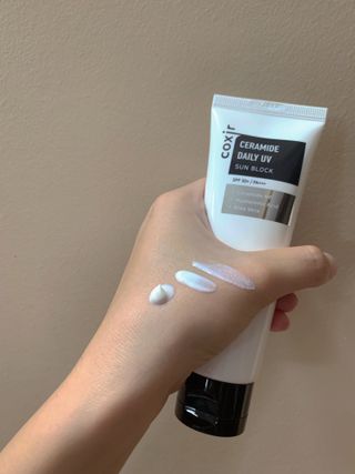 [Coxir] Ceramide Daily UV Sun Block — 5점을 준 리뷰어가 2022년 7월 올린 사용 사진
