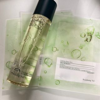 Pyunkang Yul 편강 율 진정 수분 강화 토너 150ml & 진정 마스크팩 10ea — 5점을 준 리뷰어가 2021년 9월 올린 사용 사진