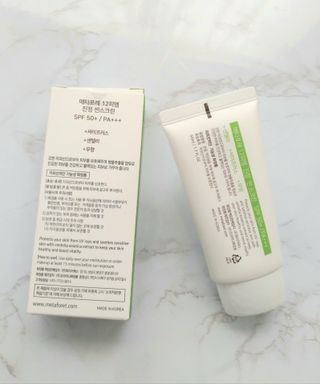 메타포레 12PM  카밍 선스크린 — 5점을 준 리뷰어가 2021년 7월 올린 사용 사진