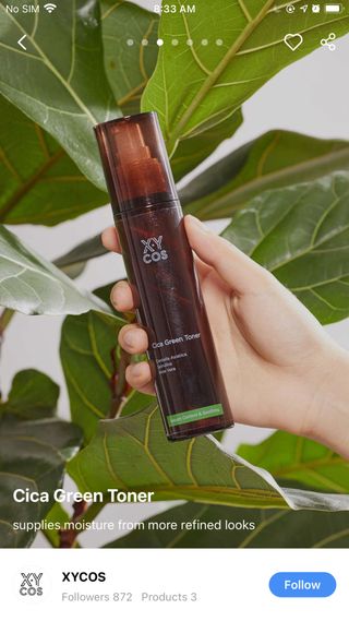Cica Green Line [Toner, Serum, Cream] — 4.5점을 준 리뷰어가 2021년 9월 올린 사용 사진