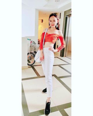 [캔마트]Perfect Pants40verSummer 면 MA05137 Ivory / Black A 쇼트 타입 / B 롱 타입 — 5점을 준 리뷰어가 2021년 8월 올린 사용 사진