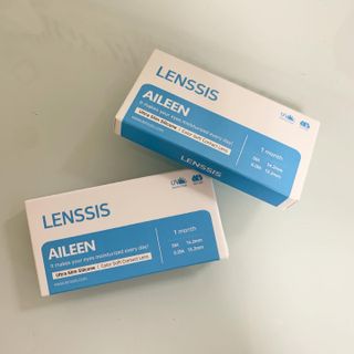 [렌시스] 이에베도 블루 베도 사용할 자연스럽게 익숙해 지 카라 콘 # 에이 린 시리즈 1 개월 용 컬러 4 색 — 5점을 준 리뷰어가 2021년 6월 올린 사용 사진