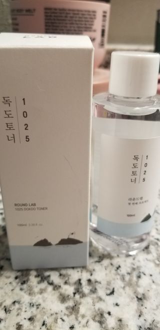 라운드 랩 1025 독도 토너 100ml — 5점을 준 리뷰어가 2021년 2월 올린 사용 사진