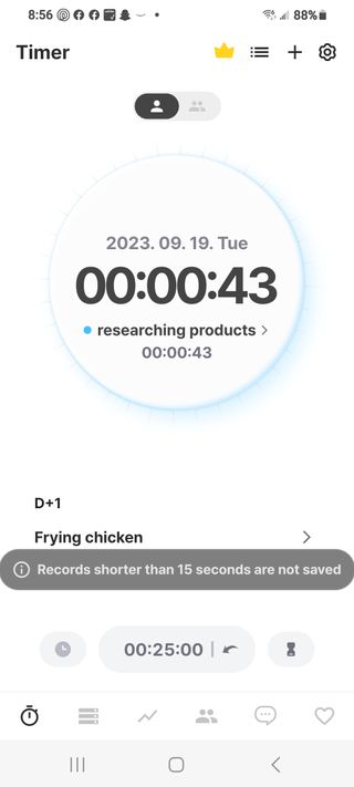 도트타이머 Metaverse time management app, Dote Timer ⏲️ 1 premium lifetime pass, 10 one-year subscriptions — 5점을 준 리뷰어가 2023년 9월 올린 사용 사진