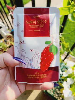 [K-doraji] Omija Berry Drink–80ml pouches of Bellflower Root Concentrate with Omija Berry — 4.5점을 준 리뷰어가 2021년 8월 올린 사용 사진