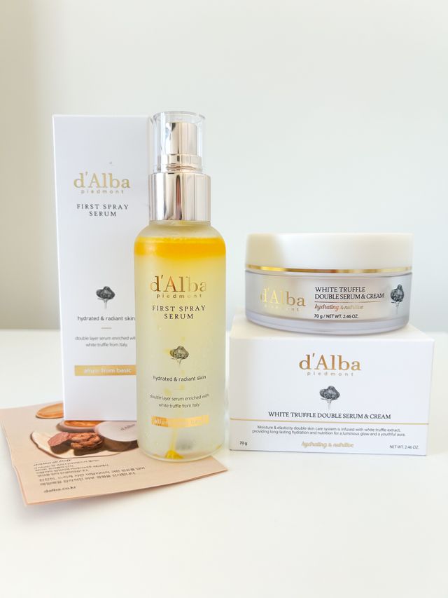 구매평용[dAlba] Exclusive duo - Italian White Truffle First Spray Serum  + Double Serum & Cream 리뷰 사진