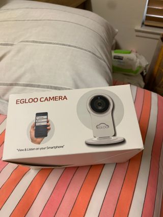 온습도 모니터와 스마트 리모컨이 탑재된 EGLOO cam S4 1080P Wi-Fi 스마트 카메라 — 4점을 준 리뷰어가 2021년 6월 올린 사용 사진
