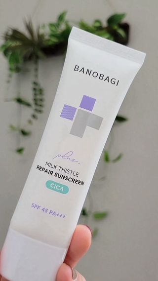 바노바기 코스메틱 바노바기 밀크씨슬 리페어 시카 폼 클렌저 플러스 120ml + 선스크린 플러스 50ml — 5점을 준 리뷰어가 2023년 8월 올린 사용 사진