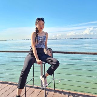 [캔마트]Perfect Pants40verSummer 면 MA05137 Ivory / Black A 쇼트 타입 / B 롱 타입 — 5점을 준 리뷰어가 2021년 8월 올린 사용 사진