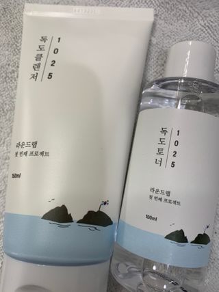 라운드 랩 1025 독도 토너 100ml — 5점을 준 리뷰어가 2021년 2월 올린 사용 사진