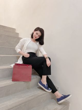 [캔마트]Perfect Pants40verSummer 면 MA05137 Ivory / Black A 쇼트 타입 / B 롱 타입 — 5점을 준 리뷰어가 2021년 8월 올린 사용 사진