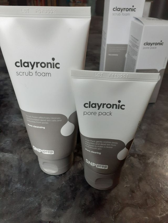 클레이로닉 스크럽 폼 120g + 포어팩 55ml 세트 리뷰 사진