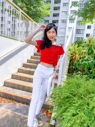[캔마트]Perfect Pants40verSummer 면 MA05137 Ivory / Black A 쇼트 타입 / B 롱 타입 — 4점을 준 리뷰어가 2021년 8월 올린 사용 사진
