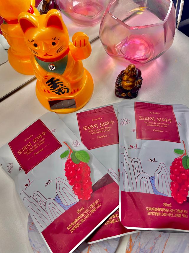 [K-doraji] Omija Berry Drink–80ml pouches of Bellflower Root Concentrate with Omija Berry 리뷰 사진