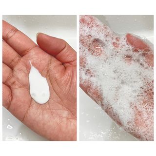 ゴールドプラスセット(シャンプー500g x 1ea/トリートメント500ml X 1ea) — 4점을 준 리뷰어가 2023년 3월 올린 사용 사진