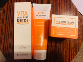 Vita Snail Trio Set [First Essence, Cream, Gel Cleanser] — 5점을 준 리뷰어가 2021년 9월 올린 사용 사진