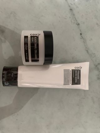 COXIR 블랙 스네일 콜라겐 크림 50ml &amp; 세라마이드 마이크로 더마 클렌저 120ml — 5점을 준 리뷰어가 2021년 8월 올린 사용 사진