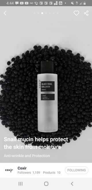 Black Snail Collagen Trio Set [Toner, Serum and Cream] — 3점을 준 리뷰어가 2021년 9월 올린 사용 사진