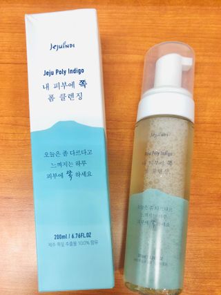 제주인디 폴리인디고 내 피부에 쪽 폼클렌징 — 5점을 준 리뷰어가 2021년 11월 올린 사용 사진