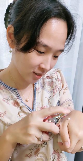 Re:NK 리엔케이 핑크 볼륨 래디언스 컬러크림 — 5점을 준 리뷰어가 2021년 12월 올린 사용 사진