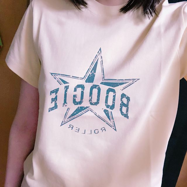 Boogie T-shirts_beige 리뷰 사진
