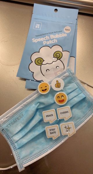 르무통 스피치 버블 아로마 마스크 패치 — 4.5점을 준 리뷰어가 2021년 4월 올린 사용 사진