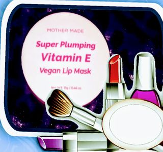 마더메이드 [어머니 만든] 슈퍼 플럼 핑 Vit E 비건 립 마스크 _E — 4점을 준 리뷰어가 2021년 2월 올린 사용 사진