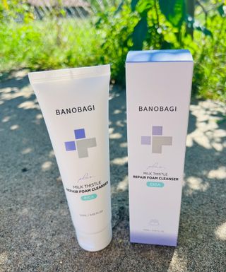 바노바기 코스메틱 바노바기 밀크씨슬 리페어 시카 폼 클렌저 플러스 120ml + 퀵 마스크 플러스 30매 — 4.5점을 준 리뷰어가 2023년 8월 올린 사용 사진