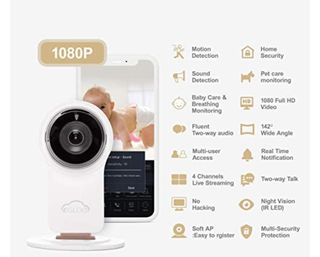 온습도 모니터와 스마트 리모컨이 탑재된 EGLOO cam S4 1080P Wi-Fi 스마트 카메라 — 4점을 준 리뷰어가 2021년 6월 올린 사용 사진