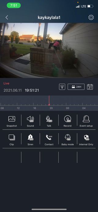 온습도 모니터와 스마트 리모컨이 탑재된 EGLOO cam S4 1080P Wi-Fi 스마트 카메라 — 5점을 준 리뷰어가 2021년 6월 올린 사용 사진
