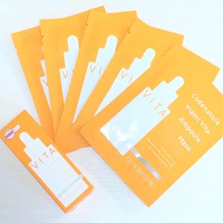 코드네이처 비아미 비타 화이트닝 앰플 과 마스크[5장] — 5점을 준 리뷰어가 2021년 9월 올린 사용 사진