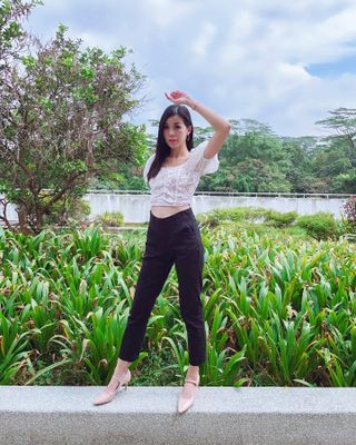 [캔마트]Perfect Pants40verSummer 면 MA05137 Ivory / Black A 쇼트 타입 / B 롱 타입 — 4.5점을 준 리뷰어가 2021년 8월 올린 사용 사진