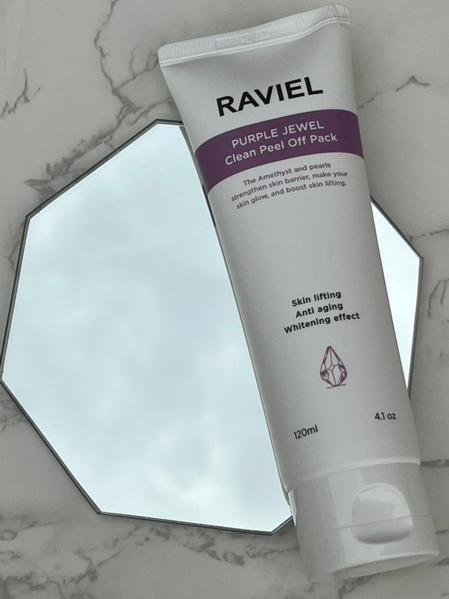 RAVIEL 퍼플 쥬얼 클린 필 오프 팩, 마일드 블랙헤드 리무버, 4.1 fl oz(120ml) 리뷰 사진