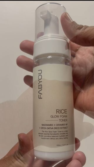 페브유 / FABYOU 광채피부 세트 라이스 마스크 클렌저 6.76 fl.oz + 라이스 글로우 폼 토너 5.07 fl.oz — 5점을 준 리뷰어가 2025년 1월 올린 사용 사진
