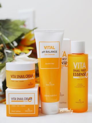 Vita Snail Trio Set [First Essence, Cream, Gel Cleanser] — 3.5점을 준 리뷰어가 2021년 8월 올린 사용 사진