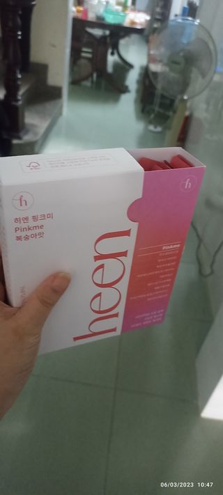 히엔 블루미, 핑크미 vetnam [heen] 핑크미 &amp; 블루미 — 5점을 준 리뷰어가 2023년 3월 올린 사용 사진