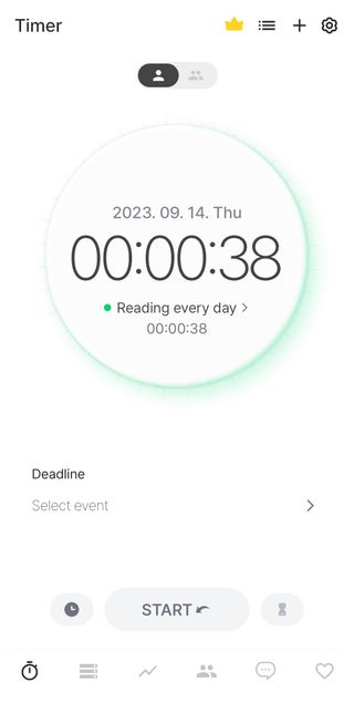 도트타이머 Metaverse time management app, Dote Timer ⏲️ 1 premium lifetime pass, 10 one-year subscriptions — 5점을 준 리뷰어가 2023년 9월 올린 사용 사진