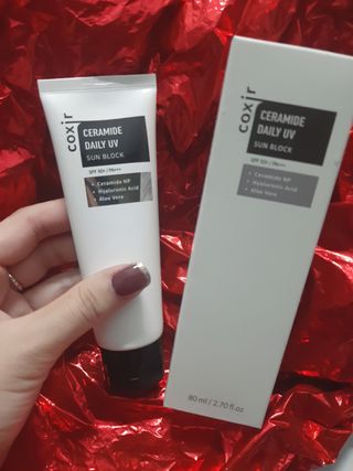 [Coxir] Ceramide Daily UV Sun Block — 5점을 준 리뷰어가 2022년 7월 올린 사용 사진
