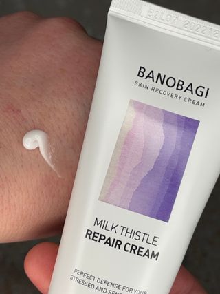 바노바기 코스메틱 바노바기 밀크 씨슬 리페어 크림 50ml — 5점을 준 리뷰어가 2023년 3월 올린 사용 사진