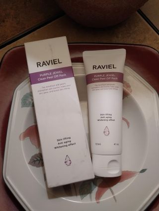 라비엘 RAVIEL 퍼플 쥬얼 클린 필 오프 팩, 마일드 블랙헤드 리무버, 4.1 fl oz(120ml) — 5점을 준 리뷰어가 2022년 9월 올린 사용 사진