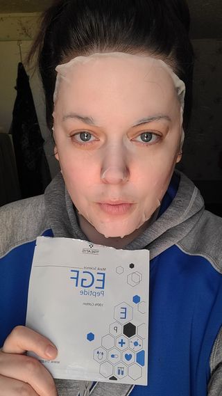 트리티스 [Treatis] Facial Sheet Mask — 4.5점을 준 리뷰어가 2021년 2월 올린 사용 사진
