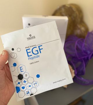 트리티스 [Treatis] Facial Sheet Mask — 4.5점을 준 리뷰어가 2021년 1월 올린 사용 사진