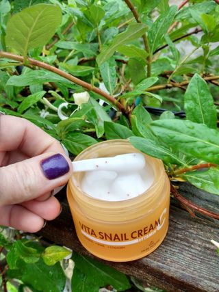 [THE SKIN HOUSE] Vita Snail Cream — 5점을 준 리뷰어가 2022년 4월 올린 사용 사진
