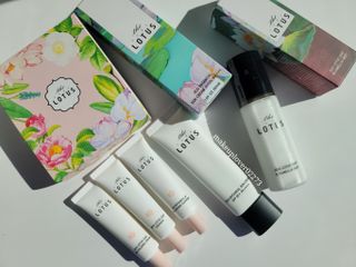더 퓨어 로터스 제주 식물 선크림 / 제주 연잎 &amp; 동백 미스트 / 순수한 연꽃 어메니티 세트 — 5점을 준 리뷰어가 2022년 10월 올린 사용 사진